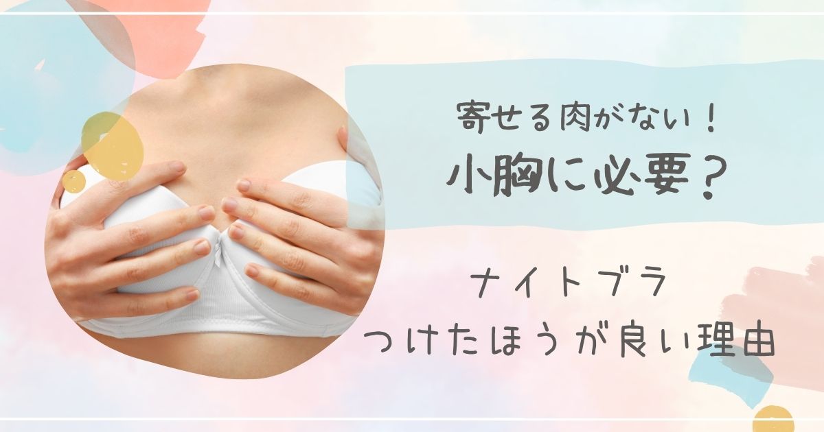 ナイトブラ小胸に必要かつけたほうが良い理由