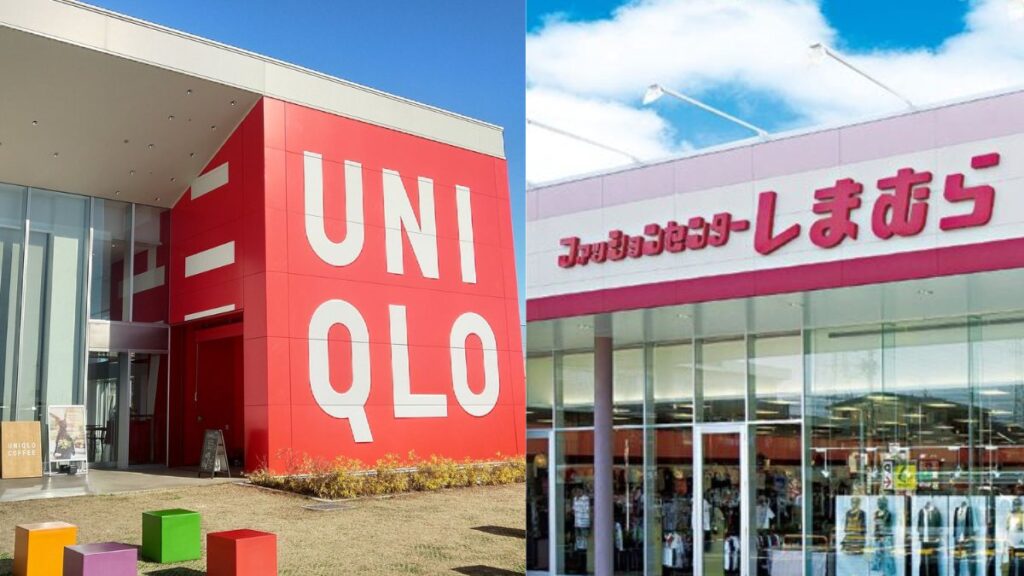 しまむらとユニクロの店舗の外観