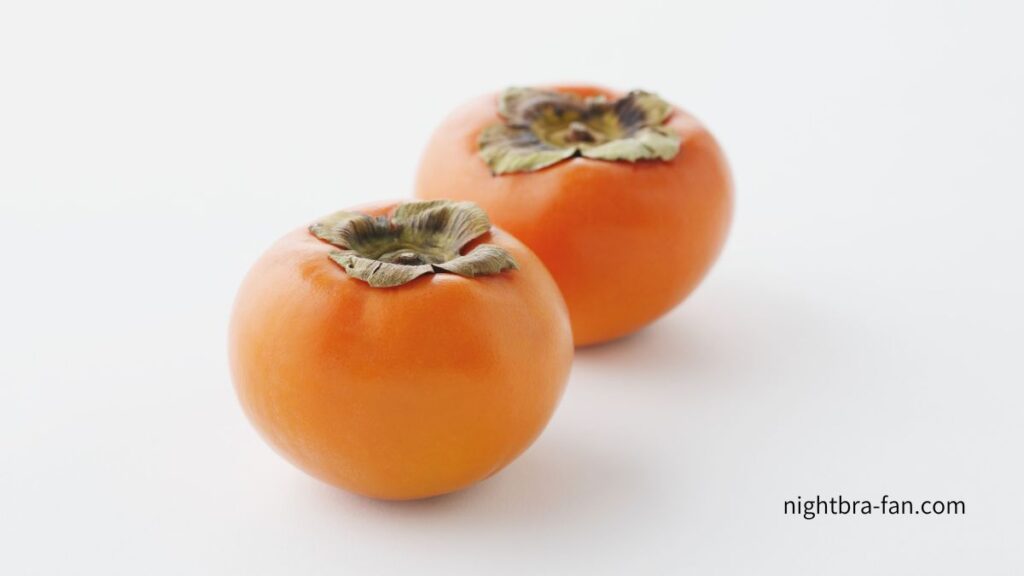 柿2個並べた画像